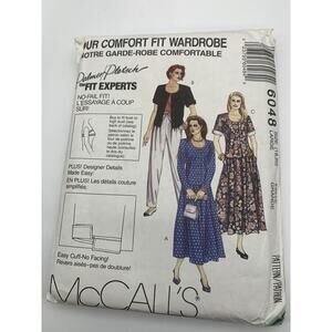 Vintage 90’s McCalls Pattern 6048 Pants Skirt Jacket 3 Variations Sizes 18-20